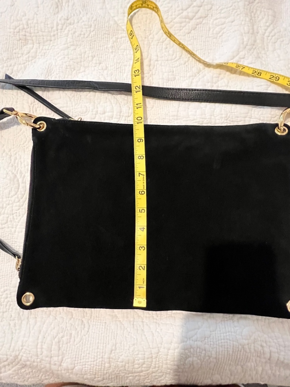 Margot Black Leather & Suede Convertible Multi-Way Crossbody Bag - Picture 2 of 16